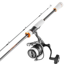 VEVOR Rod and Fishing Reel Combo, IM7 Carbon Fiber Spinning Rod and Reel Combo, Bass Fishing Pole with 7 ft Two-Piece Rods, 7+1 Ball Bearings
