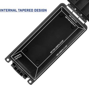 2629 Ammo Storage Box, Stackable .30 Cal Field Boxes, Water and Dust Resistant, Lockable Storage Box with Handle, Secures Hunting Gear, Supplies