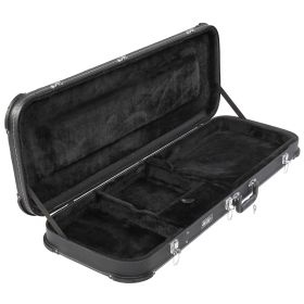 PVC Square  Angle Black Electric Guitar Leather Box (Option: Black)