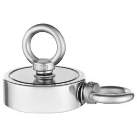 VEVOR Magnet Fishing Kit, 1000 LBS/454 Kg Double-Sided Pulling Force Strong Magnet Fishing Kit (Default: Default)