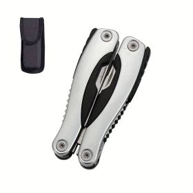"Heavy Duty Camping Multi-Tool - Stainless Steel Pliers with Knife, Saw & Emergency Tools" (Color: Silvery camping outdoor special)