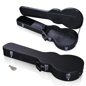Folk Guitar Outer Box, Made Of Hard Plywood Wrapped In PU Leather, Not Shipped On Weekends (Option: Black)